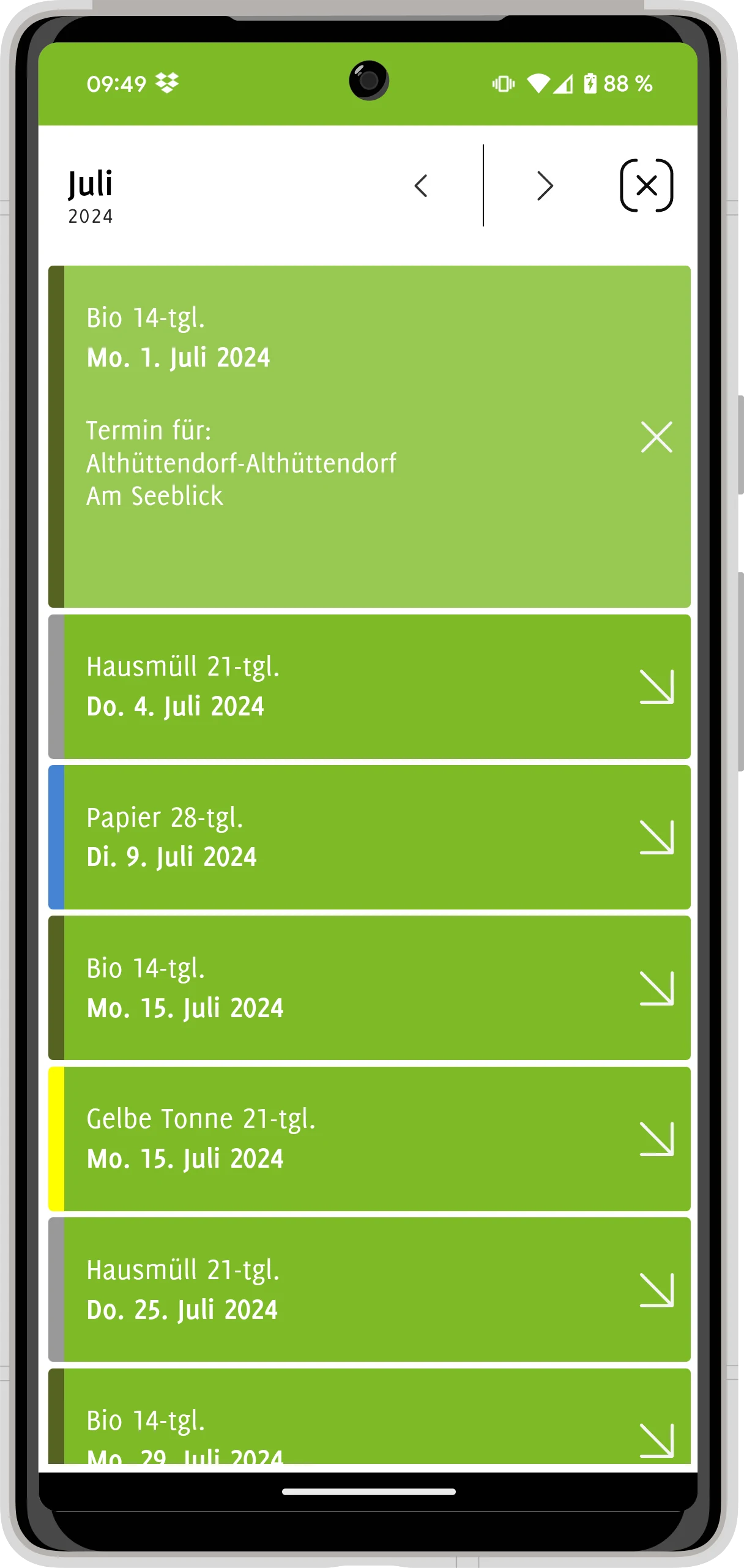 BDG Barnim - Abfall App screenshot