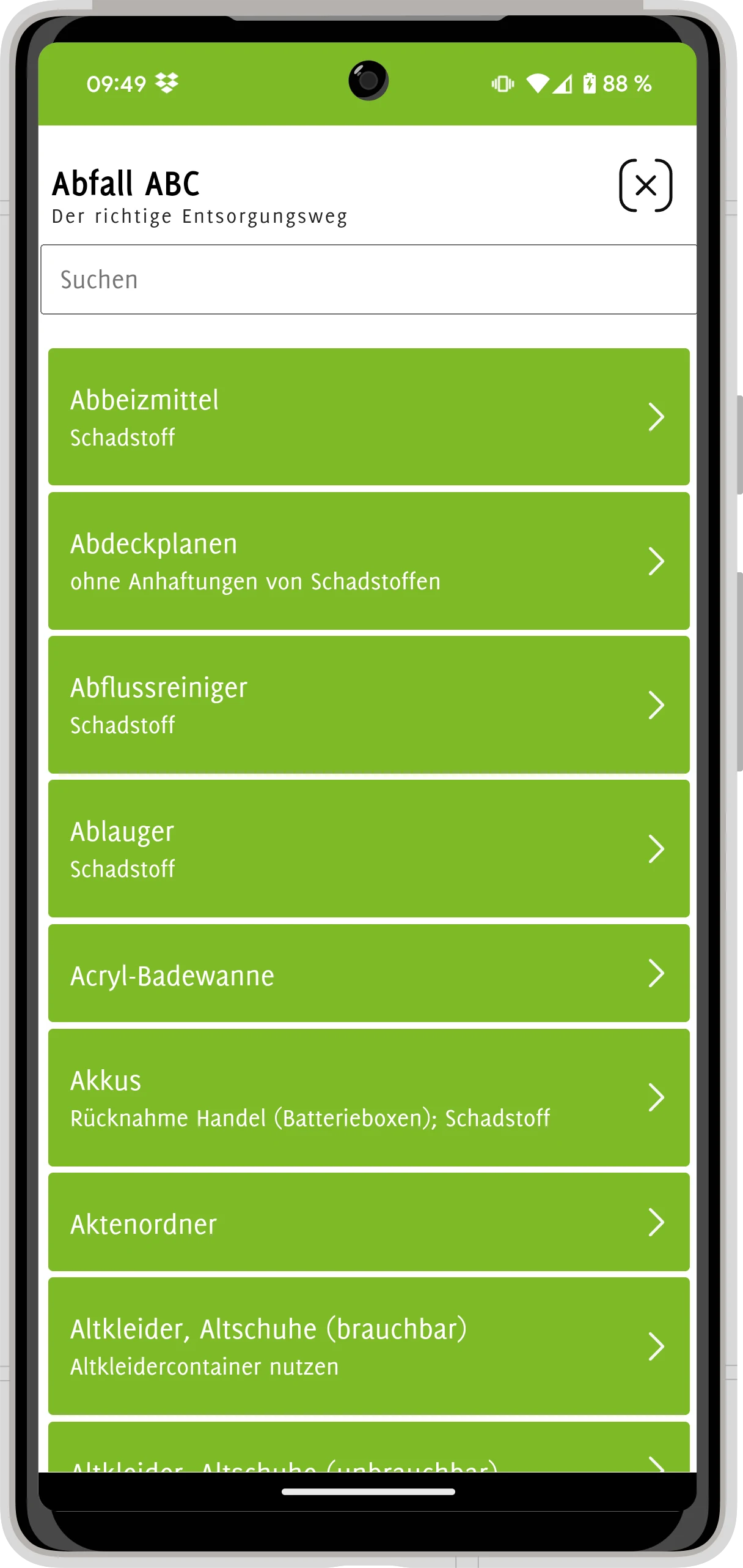 BDG Barnim - Abfall App screenshot